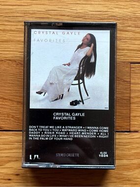 Crystal Gayle Favorites Cassette Tape - Black & White Cover
